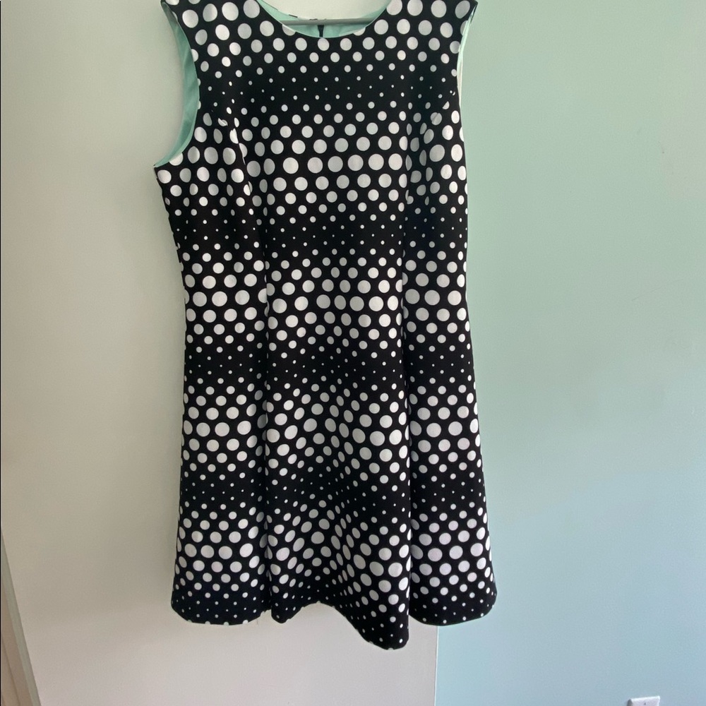 Women’s black - white polka dot dress